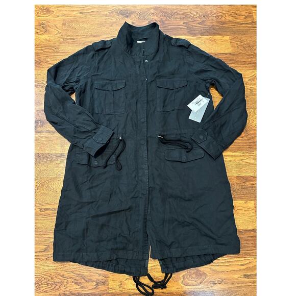 Wash Lab Women's Road Trip Split Hem Zip Up Jacket Black Size XL NWT Lightweight - Picture 4 of 12